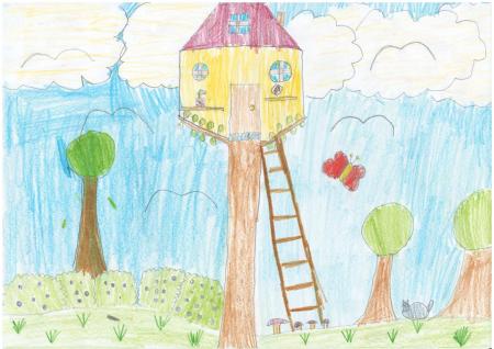 Róża Gołaszewska  „Stary domek na drzewie"