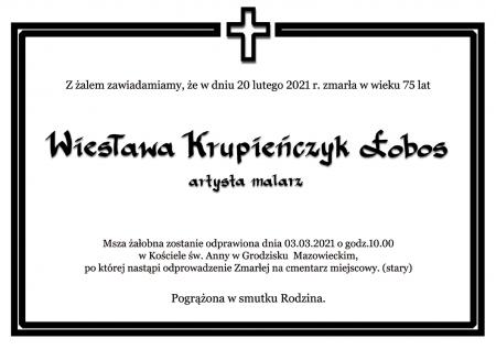 Zmarła Wiesława Łobos