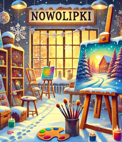 Nowolipki_plakat w zimowej odsłonie