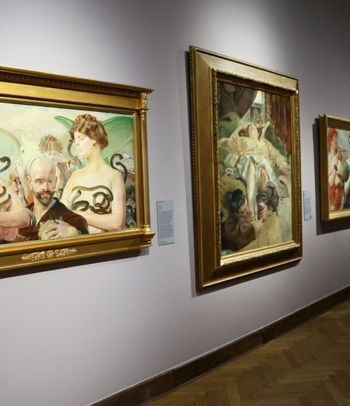 wnętrze galerii sztuki xix wieku