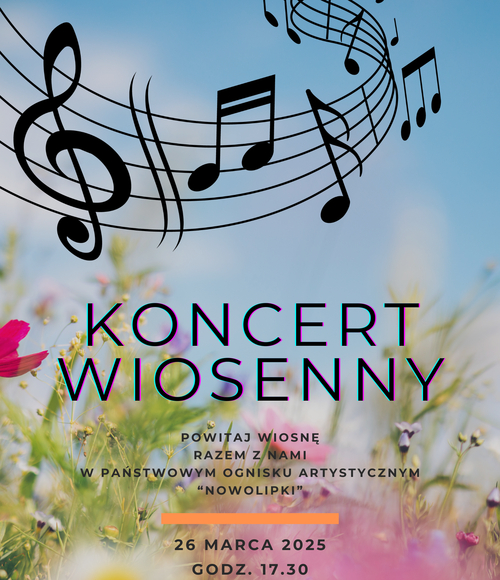 koncert wiosenny 2025 Plakat