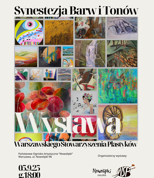 plakat przedstawiający różne obrazy 30 artystów WSP